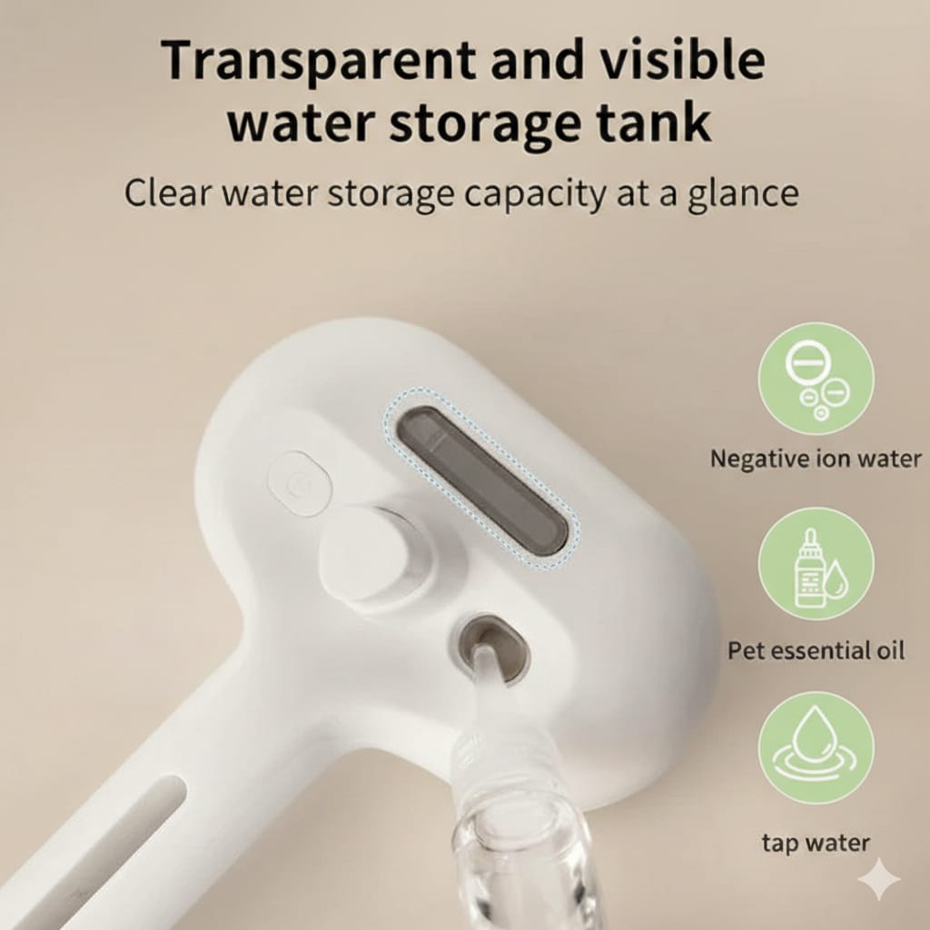 Steam GroomBrush™ – All-in-One Pet Grooming Mist Brush
