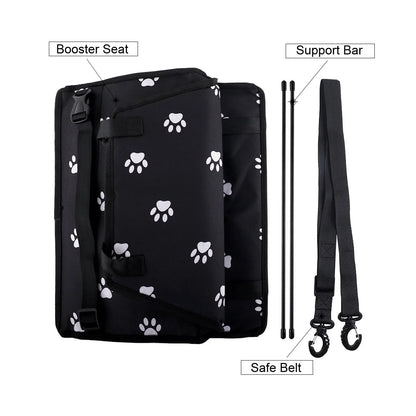 Premium Dog Car Booster Seat - Safe Front Seat Travel Bed