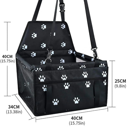 Premium Dog Car Booster Seat - Safe Front Seat Travel Bed
